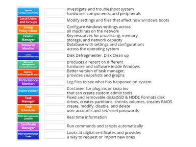 Comptia A+ Core 2: Windows Tools