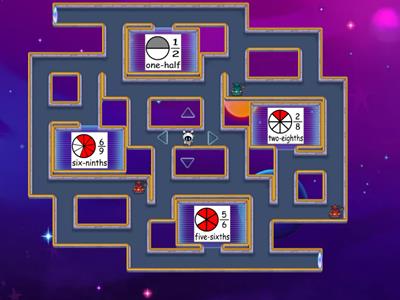Equivalent Fractions Maze Chase