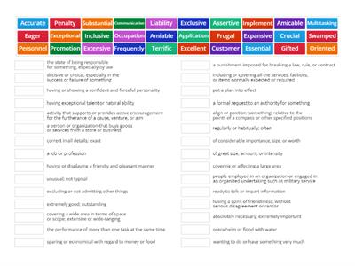 Employment Vocabulary 