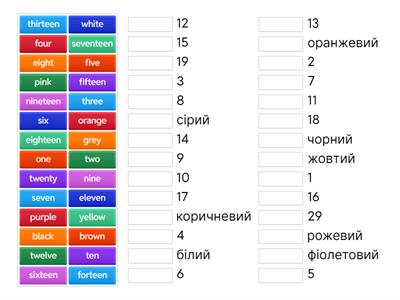 mdf&h colors & numbers