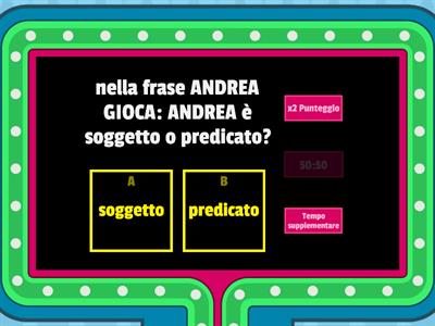 indovina: soggetto o predicato?