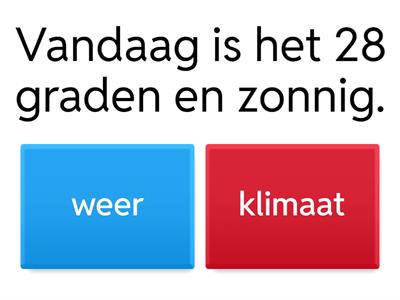 Weer of klimaat