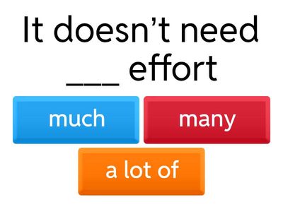 Much, many & a lot of