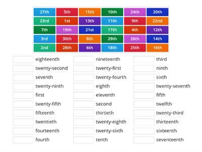 Ordinal Numbers