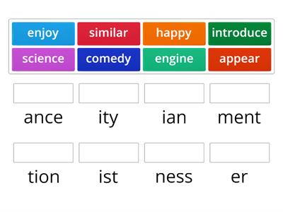 Suffixes