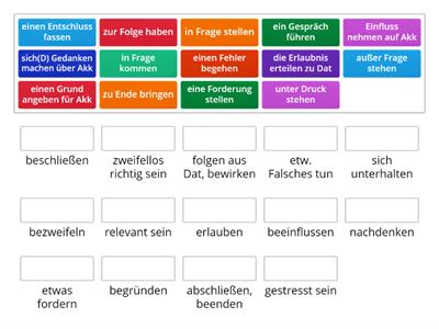 Nomen Verb Verbindung Definition E-G