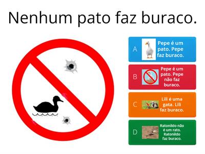 Silogismo Categórico - Gato e Pato