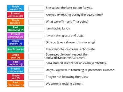 Present and Past Tenses (All forms)