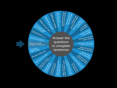  Speaking questions - Simple Present 