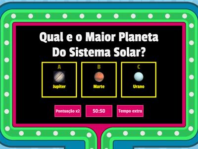 6º ano ACM Quiz Do Sistema Solar