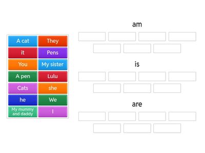 Spotlight 2 To be | AM, IS, ARE [Group sort]