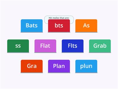 Whack-a-mole. Short A-grade 2