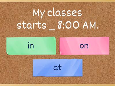 English: Prepositions