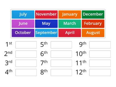 months of the year