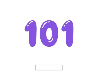 Type numbers from 100 to 1000