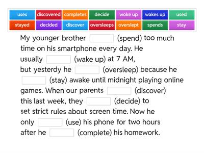 past simple + present simple