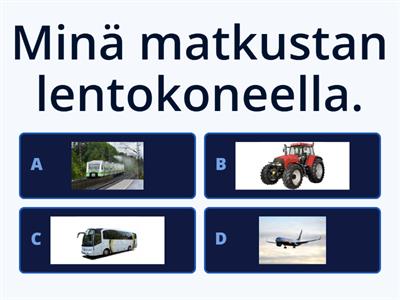 2E. Millä sinä matkustat?