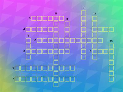 Word class crossword