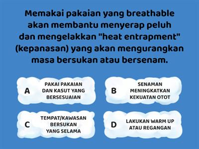 LANGKAH MENGELAK KECEDERAAN KETIKA BERSUKAN (PERMAINAN:OLAHRAGA)