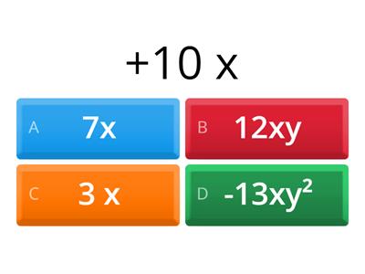 L.S.-es3- ALGEBRA: CROCETTA I MONOMI SIMILI