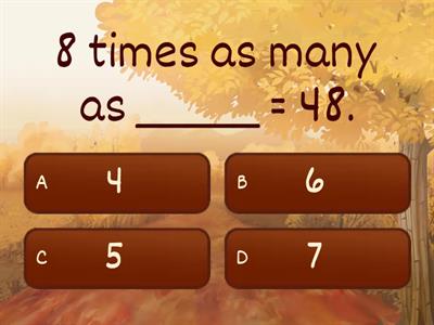 Multiplicative Comparisons Review