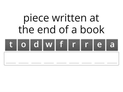 Words their Way Sort 1 Prefixes