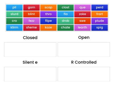 Nonsense Detached CORE syllables