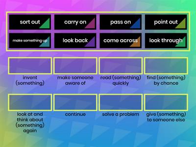 Vision 3 - unit 6                    Give  synonyms to the phrasal verbs