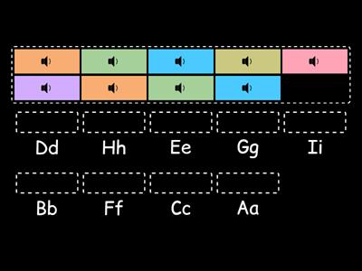 Aa~Ii Listen and match (Phonics)