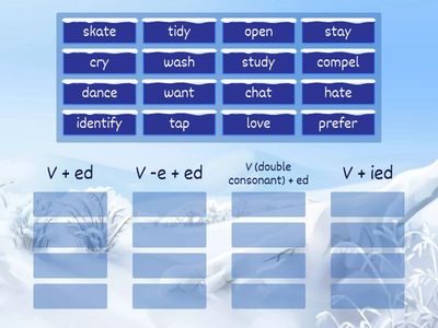 Past Simple regular (-ed)