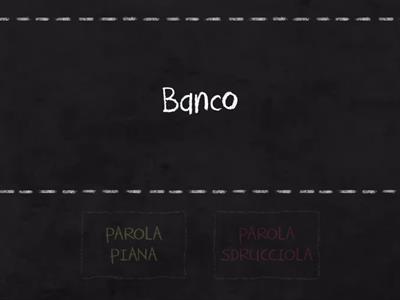 PAROLE PIANE o SDRUCCIOLE?