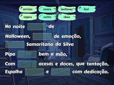 Halloween - Versos com nomes de alunos MB