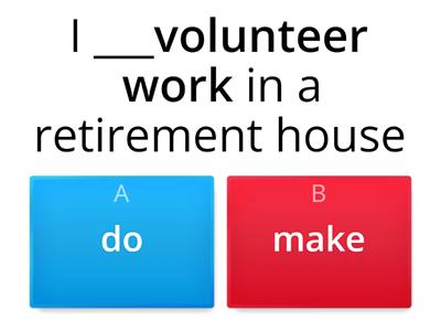 MAKE & DO COLLOCATIONS