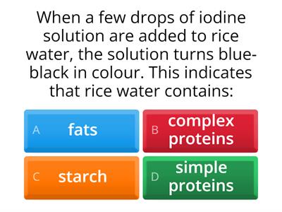 Life Processes (Nutrition) - Recap Quiz