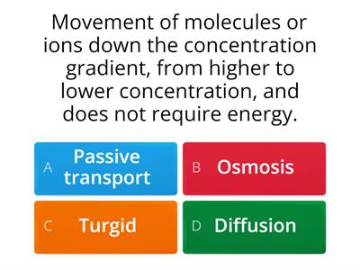 Quiz Cell transport (N5)