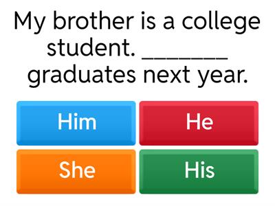 Practice SUBJECT & OBJECT PRONOUN 