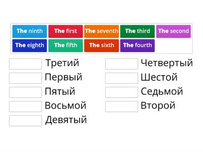 Ordinal numerals