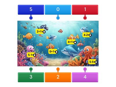 Морска математика с числата от 0 до 5