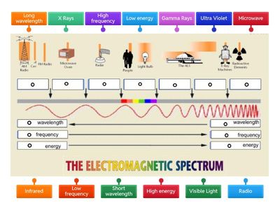 Label the Electromagnetic Spectrum - 8th