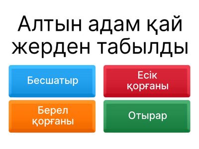 Алтын адам археологиялық олжасы