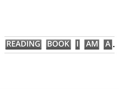 Present continuous - word order