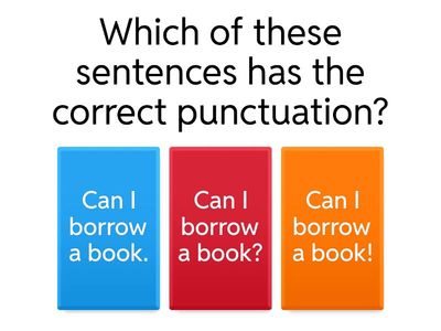 Punctuation exercises
