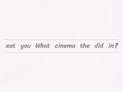 Questions order in Past