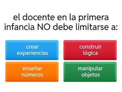 juego didáctica del pensamiento matemático en la primera infancia