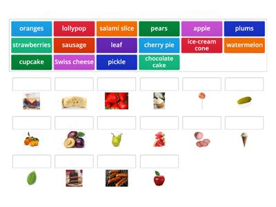 Match up:The Very Hungry Caterpillar 