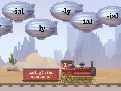 Suffixes -ial, -ful, -ly, -able, -less