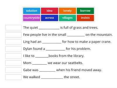 Wonders Grade 2 Vocabulary U3W1/2