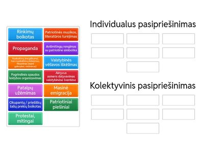 Individualus ir kolektyvinis pasipriešinimas