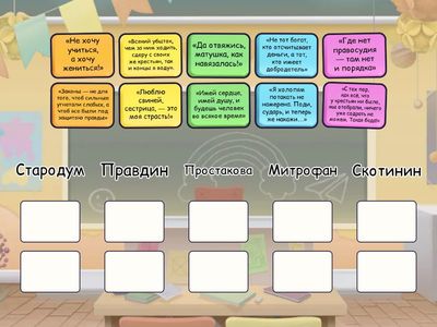 Афоризмы героев комедии Д.И.Фонвизина "Недоросль" (7 класс)