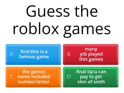 GUESS THE ROBLOX GAME